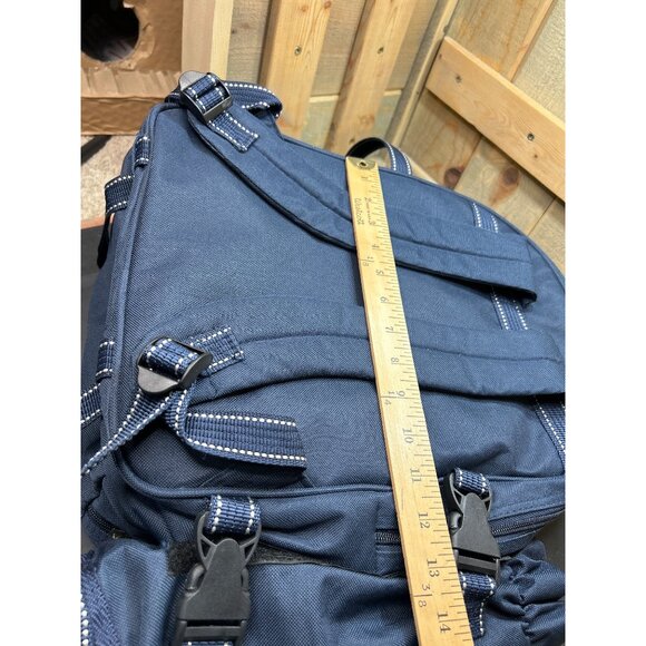 Four Person Navy Picnic Backpack W/ Cutlery Plates Napkins & Cutting Board Set - Picture 11 of 11